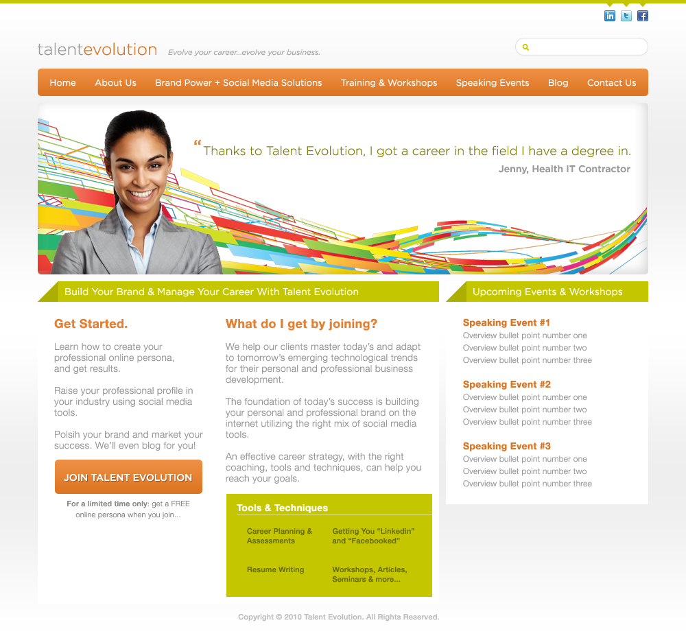 Homepage comp